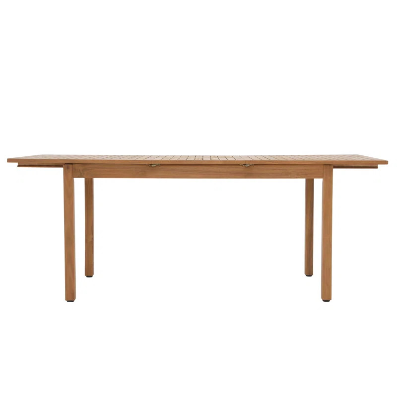 Adriti Rectangular Extendable 59.1'' L x 35.4'' W Outdoor Dining Table | Wayfair North America