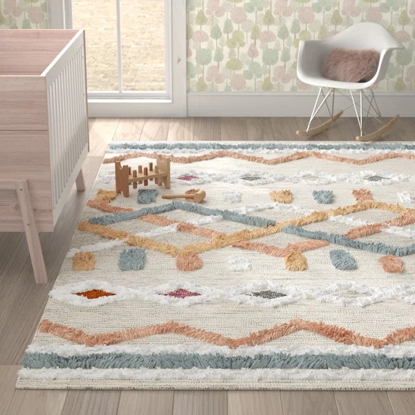 Kara Southwestern Handmade Hand Tufted Wool Rug | Wayfair North America
