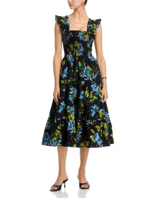 AQUA Calypso Tiered Smocked Dress - Exclusive | Bloomingdale's Women | Bloomingdale's (AU)