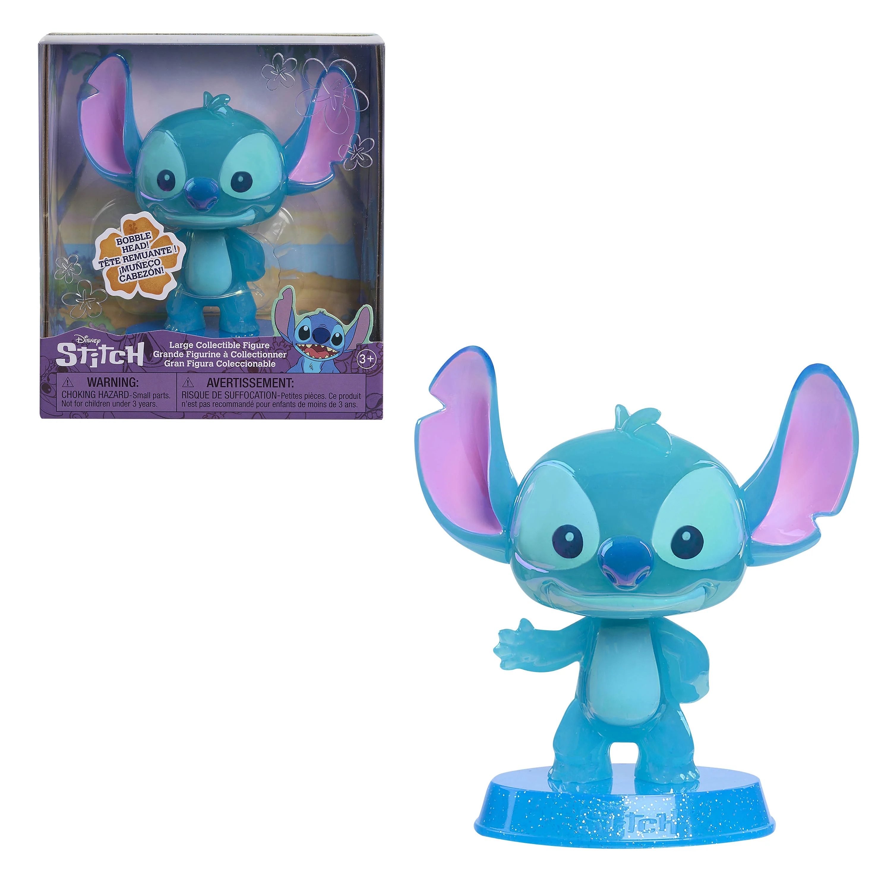 Disney Stitch Large Collectible Stitch Figure, 5-inch Collectible Bobblehead, Kids Ages 3 and Up | Walmart (US)