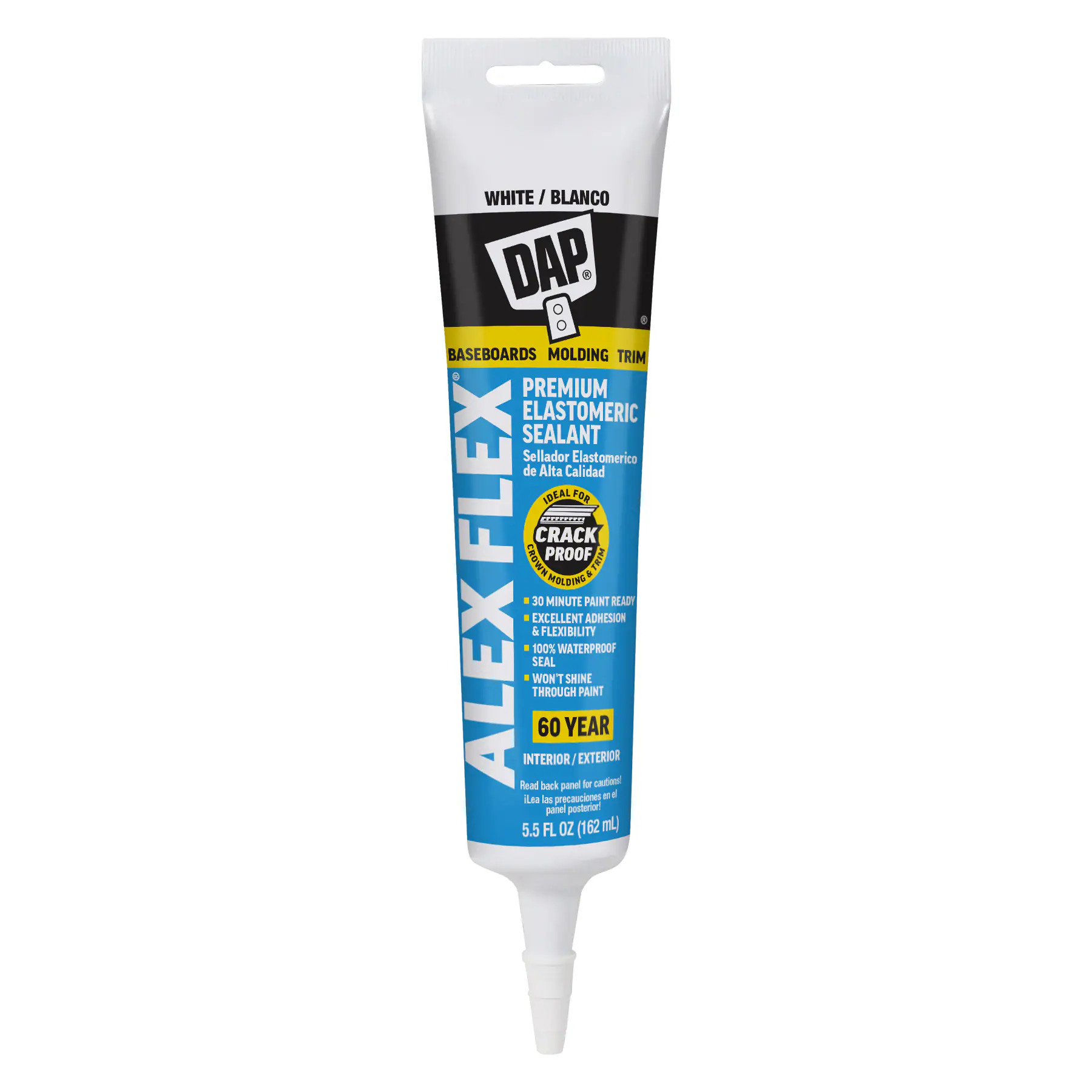 DAP ALEX Flex 5.5-oz Paint and Trim White Paintable Latex Caulk one_size | 11455 | Lowe's