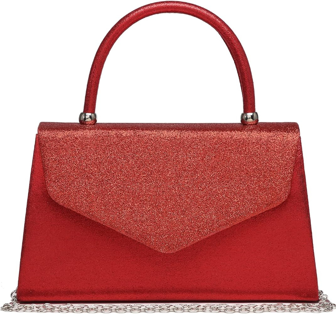 Dasein Women's Evening Bag Party Clutches Wedding Purses Cocktail Prom Handbags with Frosted Glitter | Amazon (US)