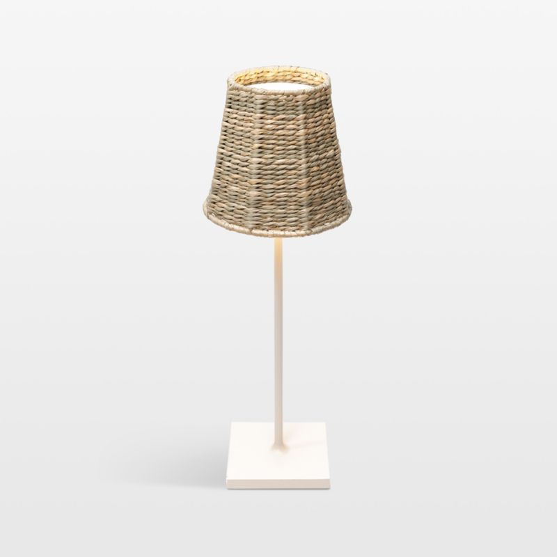 Seagrass Woven Lampshade for Poldina Lamps by Zafferano America | Crate & Barrel | Crate & Barrel