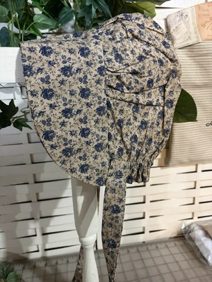 Primitive Prairie Child Bonnet Tan With Dark Blue | eBay | eBay US