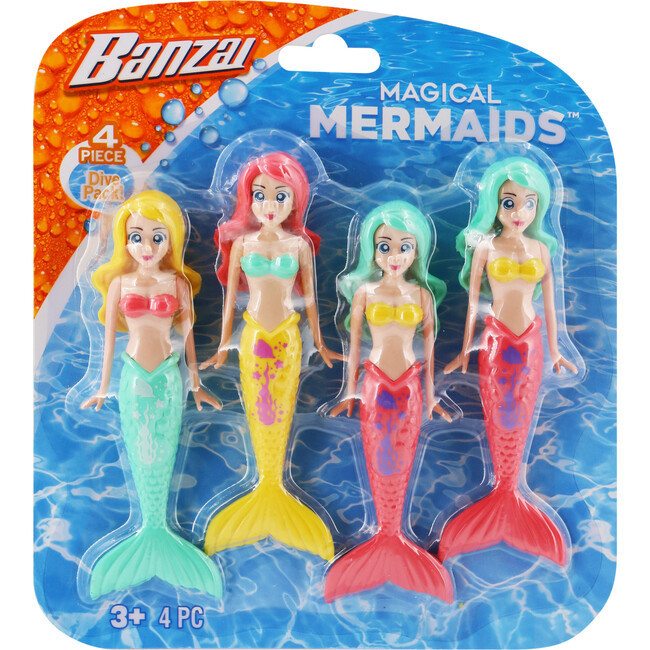 Water/Pool Toy Dive Set - Mermaids Dolls- 4 Pack | Maisonette