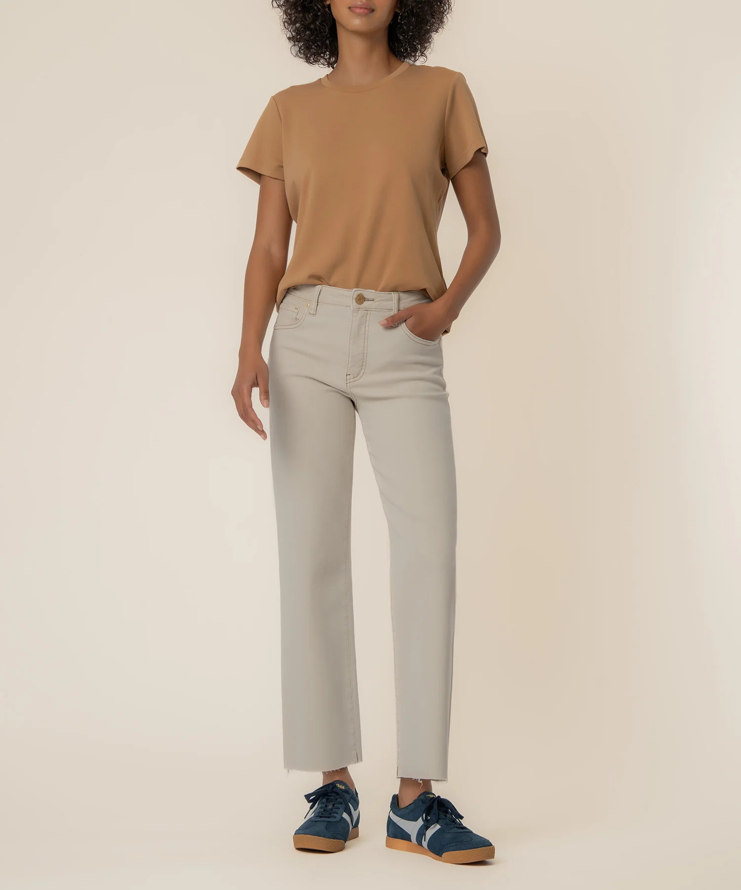 Charlotte High Rise Wide Leg, Petite - 10P / Ecru - Kut from the Kloth | Kut From Kloth