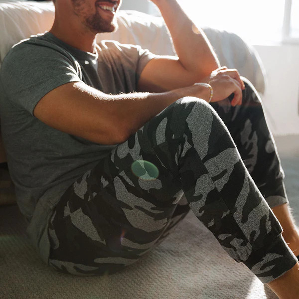 Men's At Ease Joggers, Grey Camo | Albion Fit