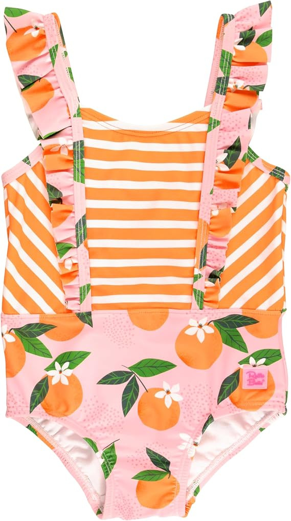 RuffleButts® Baby/Toddler Girls Ruffle Strap One Piece Swimsuit w/UPF 50+ Sun Protection | Amazon (US)