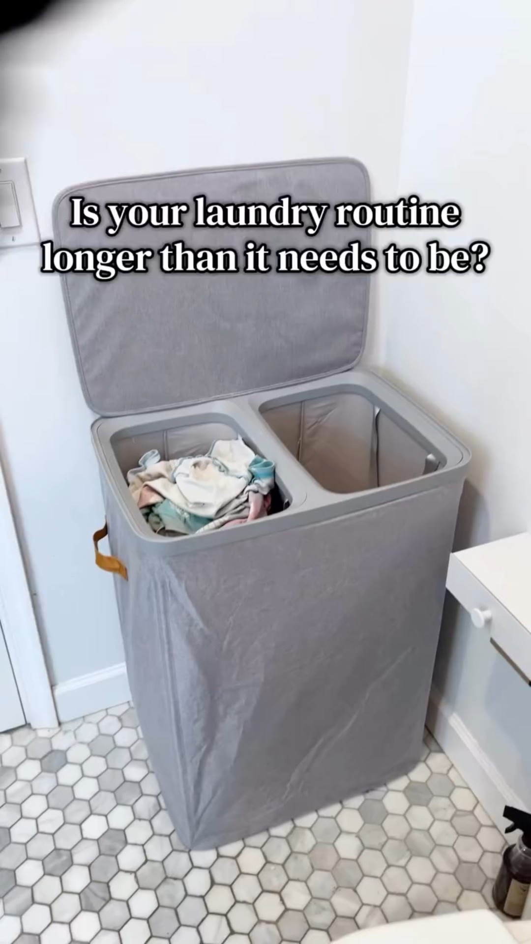 This sorting hamper cut my laundry routine time down! I can lift out the laundry and bring it to the laundry room without any extra steps or baskets. 

#njmoms #amazonhomefinds #laundrymadeeasy #laundryroutine #laundryhacks

#LTKmomlife #LTKHome #LTKdayinmylife