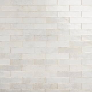 Ivy Hill Tile Mandalay White 2.95 in. x 11.81 in. Polished Ceramic Wall Tile (5.38 sq. ft./Case) ... | The Home Depot