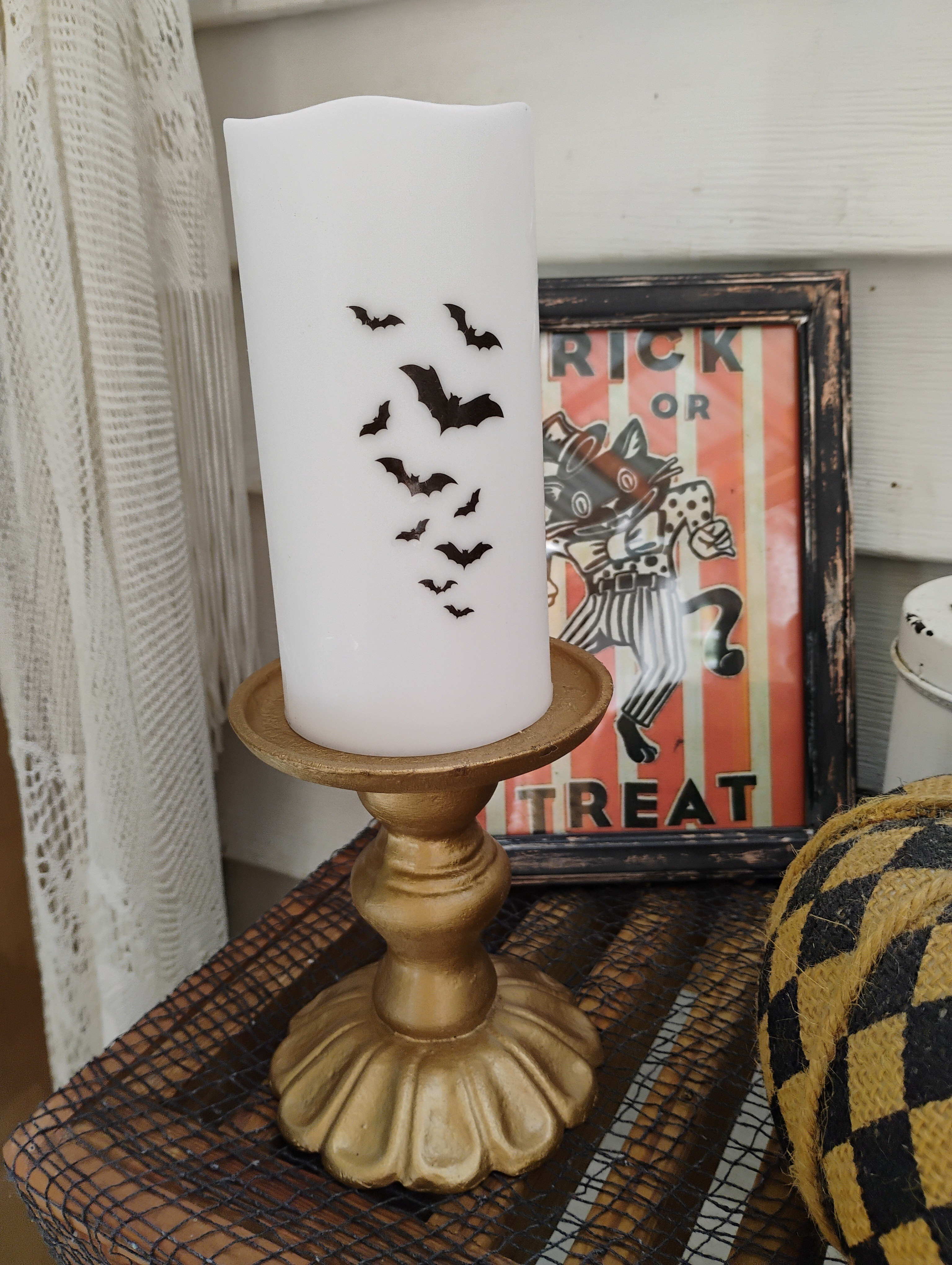 These temporary tattoos work even on battery powered candles.

#LTKSeasonal #LTKHome #LTKFindsUnder50