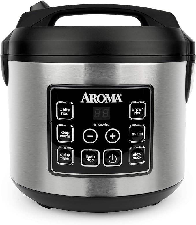 Aroma Housewares 20 Cup Cooked (10 cup uncooked) Digital Rice Cooker, Slow Cooker, Food Steamer, ... | Amazon (US)