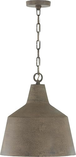 Capital Lighting 335311CY Quarry Modern Organic Handcrafted Angular Cone Pendant, 1-Light 100 Wat... | Amazon (US)
