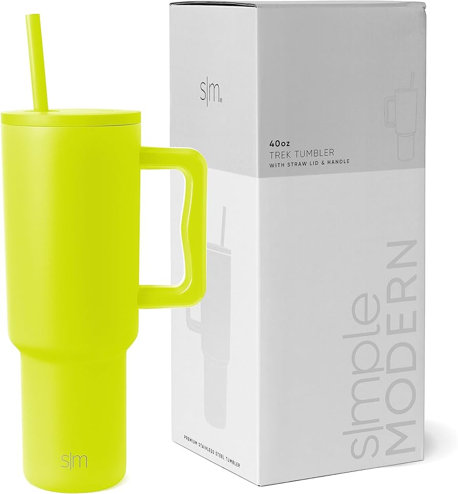 Simple Modern 40 oz Tumbler with Handle and Straw Lid | Insulated Cup Reusable Stainless Steel Wa... | Amazon (US)