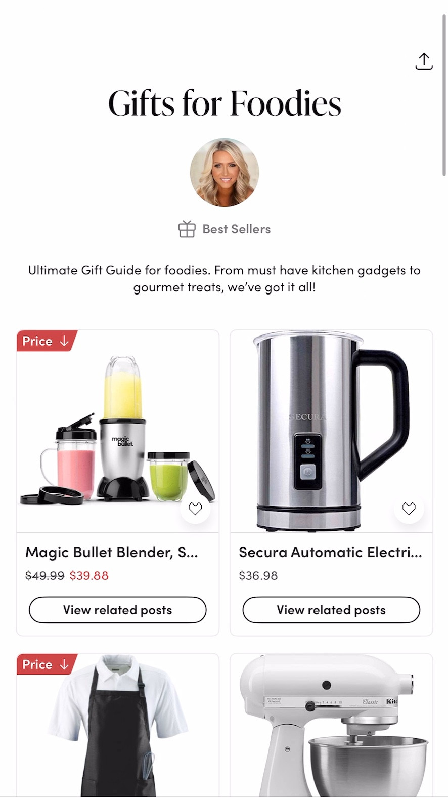 “🎁 The Ultimate Gift Guide for Foodies! From must-have kitchen gadgets to gourmet treats, we’ve got the perfect picks for the food lovers in your life. 🍴✨ Tap the link in bio to shop these deliciously thoughtful gifts! #GiftGuide #FoodieFaves #HolidayGifting”

#LTKGiftGuide #LTKHoliday #LTKCyberWeek