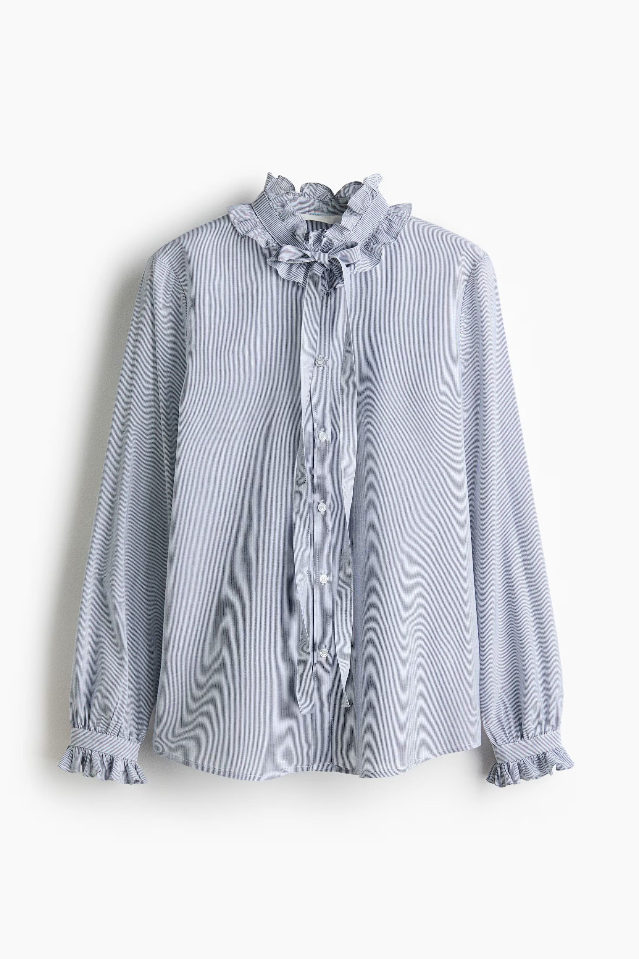 Frill-trimmed blouse | H&M (UK, MY, IN, SG, PH, TW, HK)