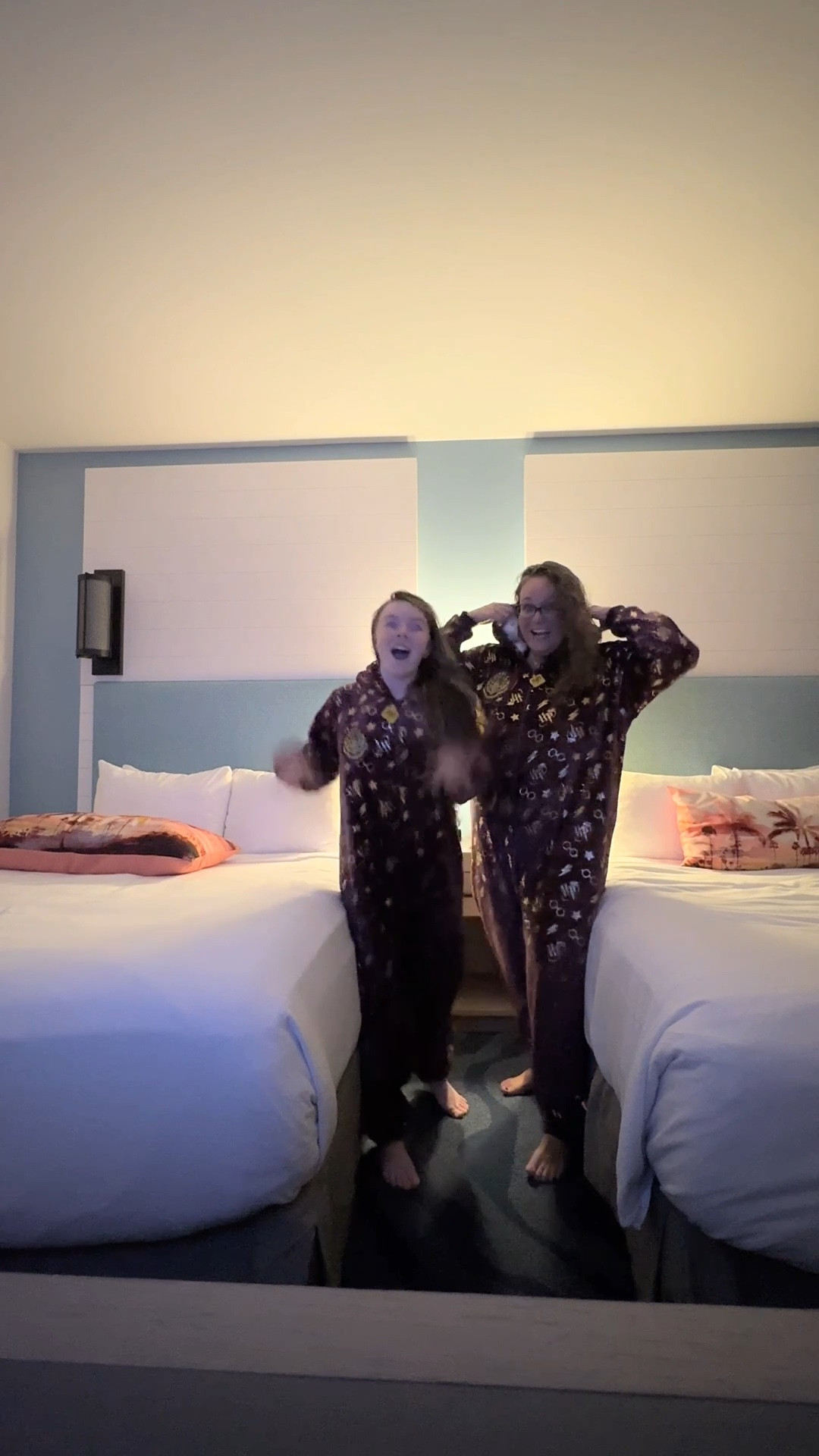 The most perfect pjs for a rainy and cold week at Universal Studios Orlando. These Harry Potter onesie pjs were so cozy and the hood is so much fun! I ordered the XXL for me and the M for her. 