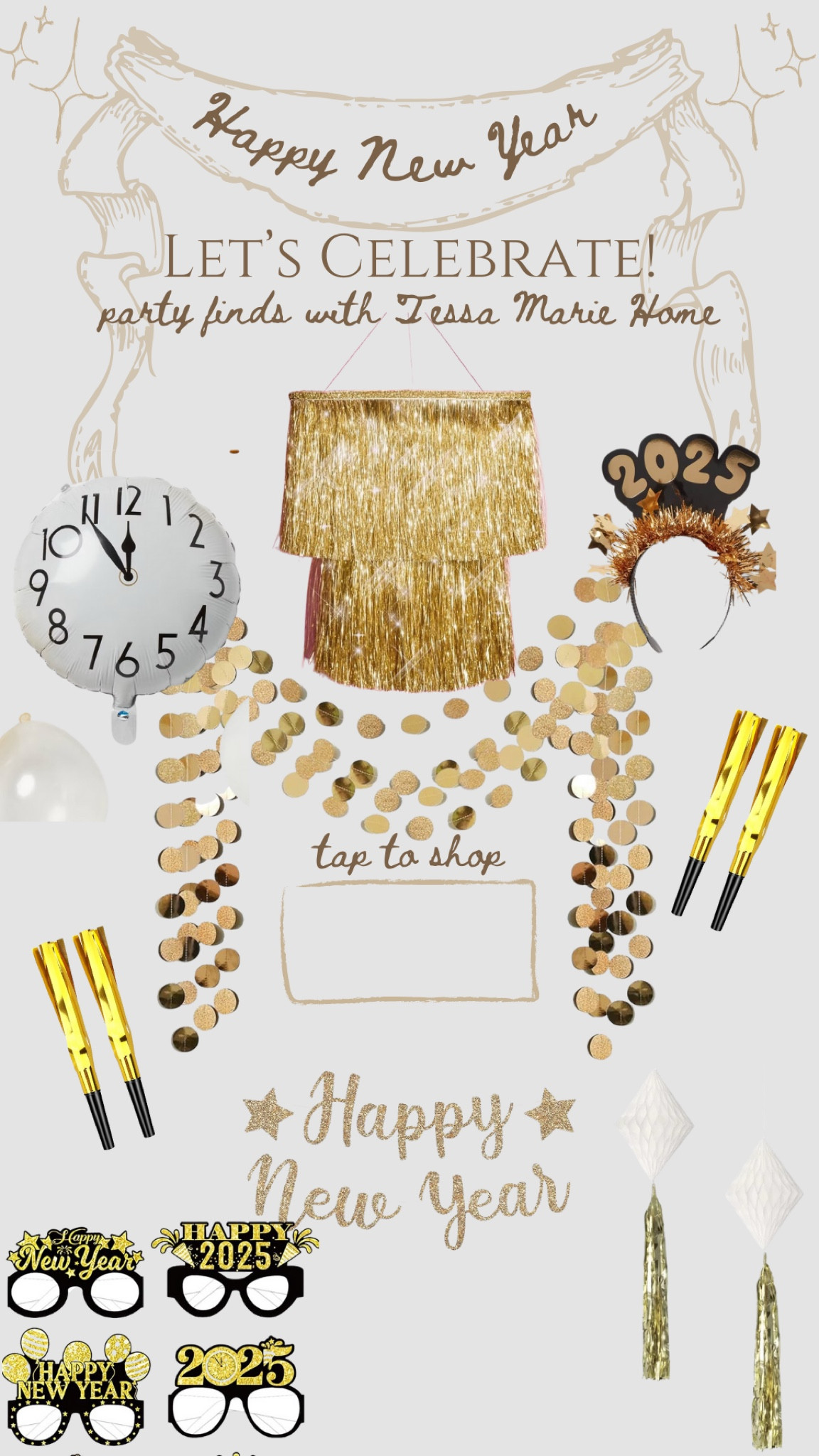 Have your NYE party decor DELIVERED! ✨🤍🥳

#LTKParties #LTKFindsUnder50 #LTKSeasonal