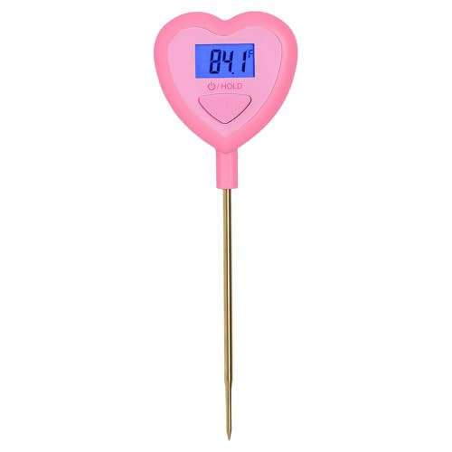 Paris Hilton Digital Heart Shaped Thermometer for Cooking, Baking and Grilling, Instant Read in Celsius or Fahrenheit, Pink | Amazon (US)