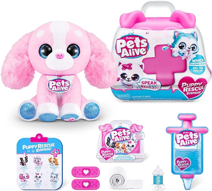 Pets Alive Pet Shop Surprise S3 Puppy Rescue (Cocker Spaniel) by ZURU Surprise Puppy Plush, Ultra... | Amazon (US)