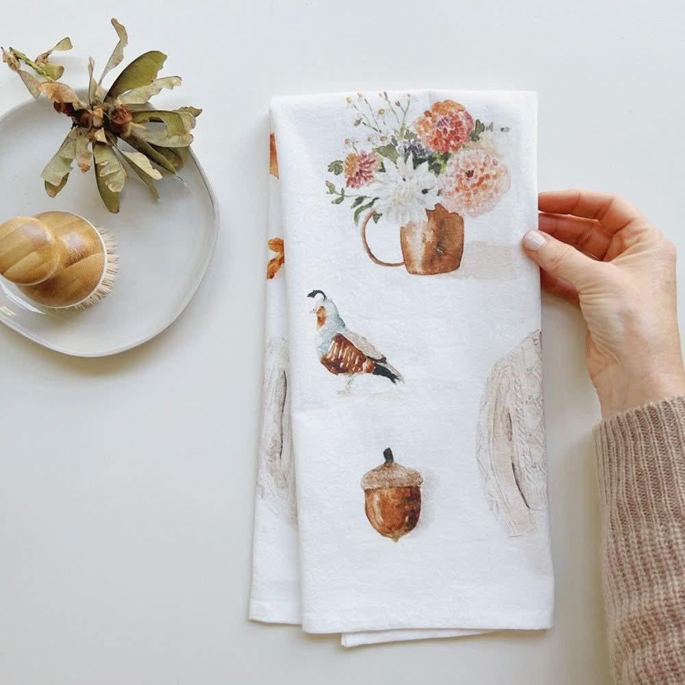 autumn tea towel | Emily Lex Studio
