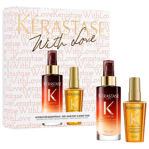 KérastaseNutritive 8H Magic Night Treatment & Mini Elixir Ultime Hair Oil Set | Sephora (US)