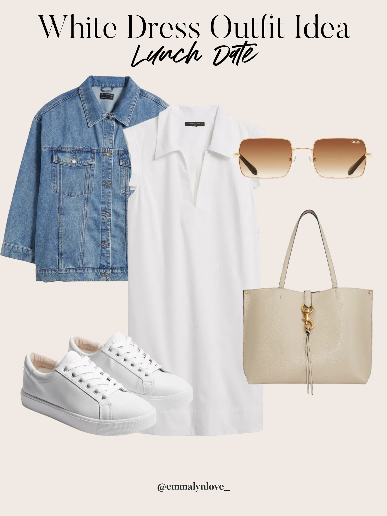 Perfect outfit for a lunch date
Summerstyle jeanjacket Whitedress styletip

#LTKstyletip #LTKU #LTKFind