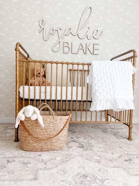 Made a target run to pick up some additions to the nursery last night. IN love with the picnic basket we plan to use for her stuffed animals, maybe even some dried florals at some point. Check out my last post “target haul” to see what else I purchased. 

#targetfind #targethaul #nursery #babynursery #nurserydecor #homedecor #magnolia #studiomcgee #neutral #antiquecrib #babycrib 

#LTKhome #LTKbaby #LTKkids