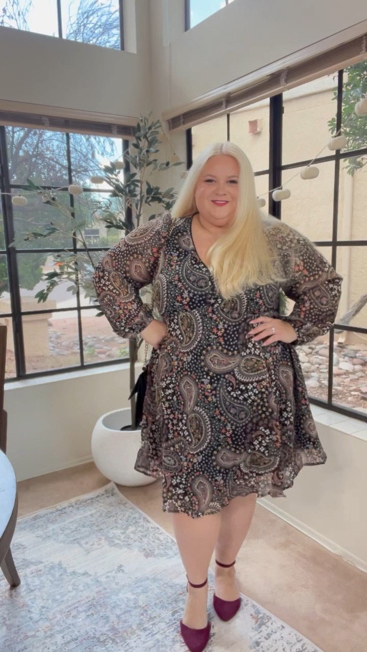 Workwear outfit

Love this dress as is or paired with a black blazer 
Paisley fall black dress

#LTKunder100 #LTKsalealert #LTKcurves