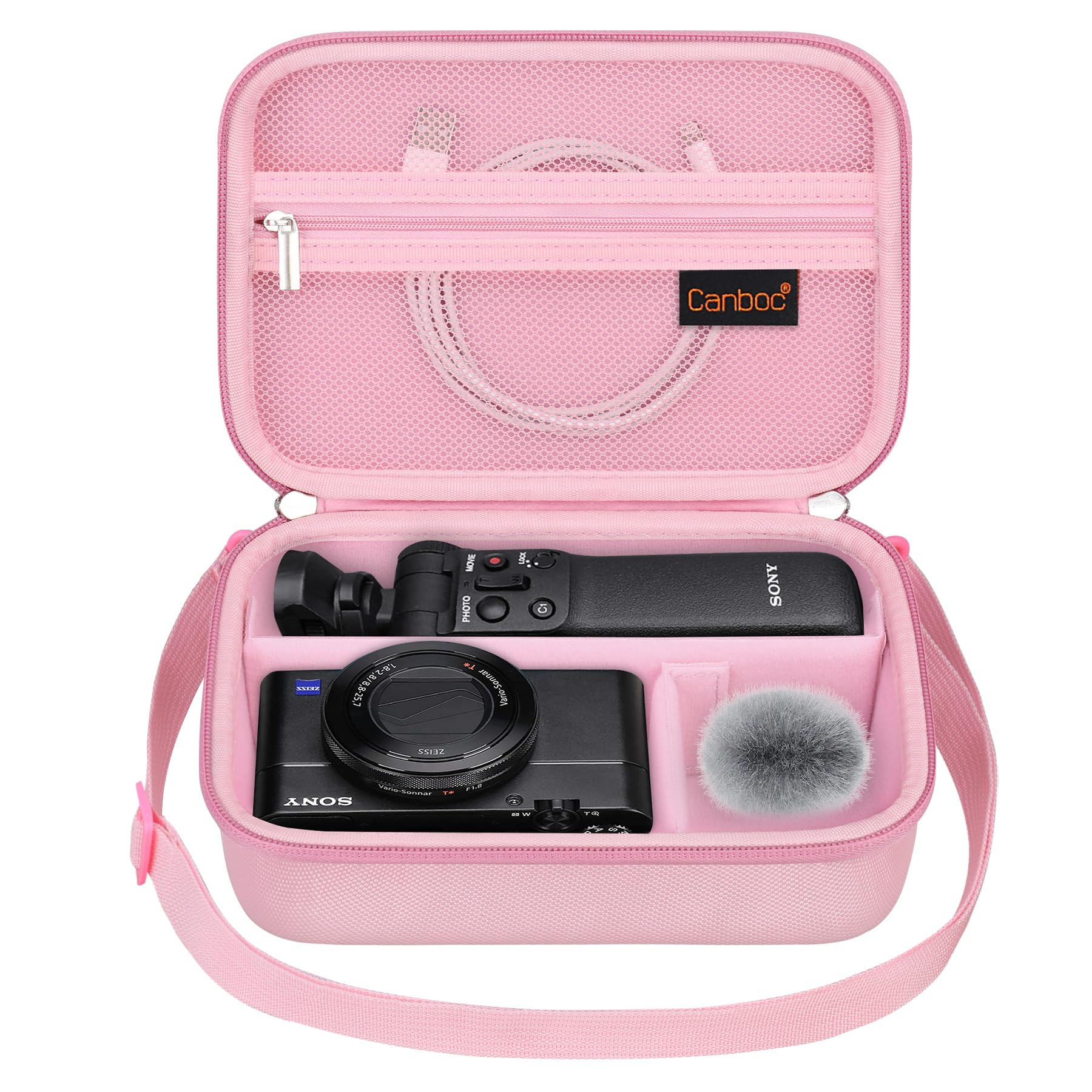 Canboc Carrying Camera Case for Sony ZV-1F/ ZV-1/ ZV-1II Vlog Digital Camera & Vlogger Accessory ... | Amazon (US)