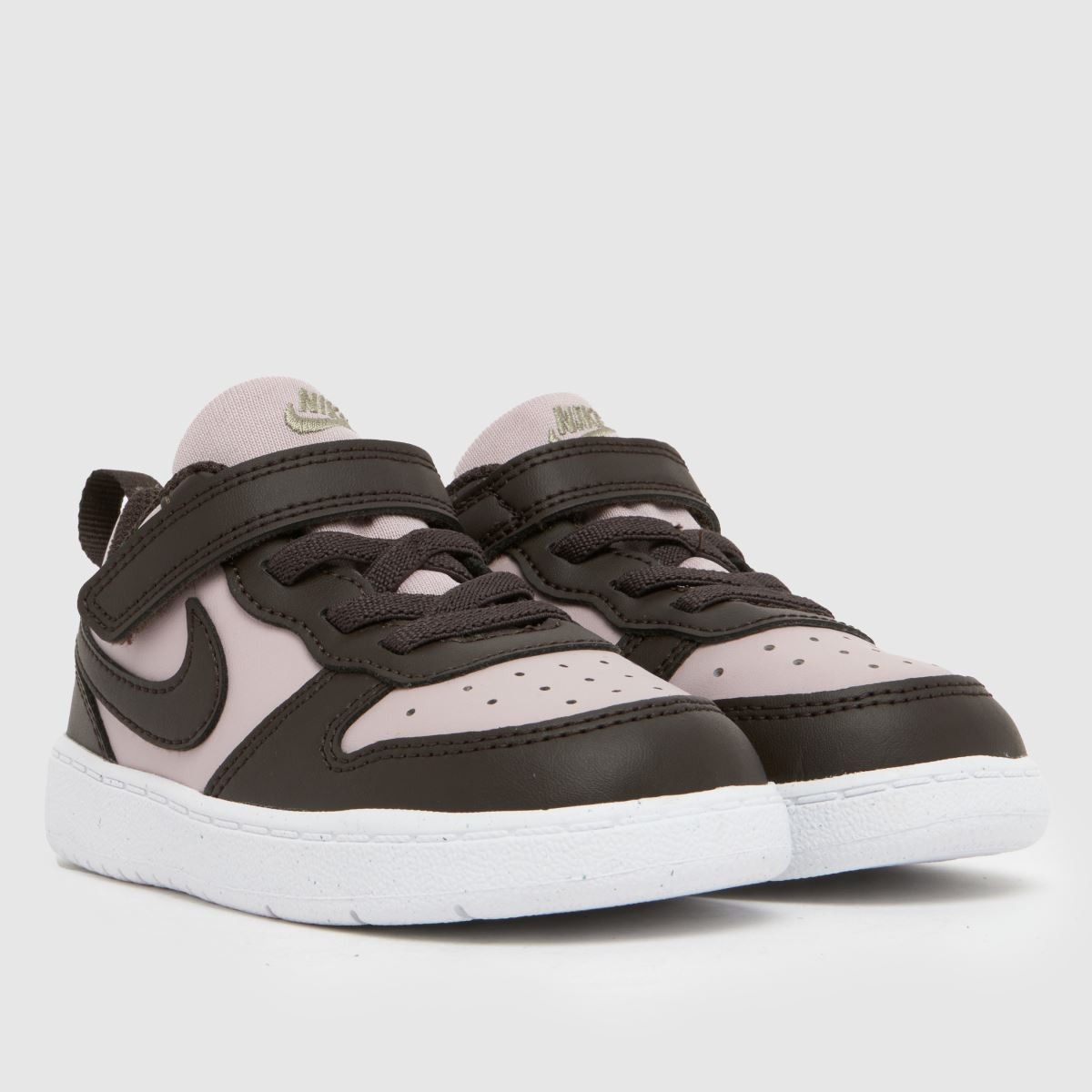 Kids Girls Toddler Brown Multi Nike Court Borough Low Trainers | schuh | Schuh