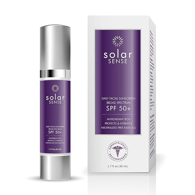 Solar Sense - Daily Facial Moisturizer - Good for Sensitive Skin - Dermatologist Approved & Parab... | Amazon (US)