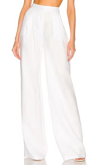 Linen Wide Leg Pants in White | Revolve Clothing (Global)