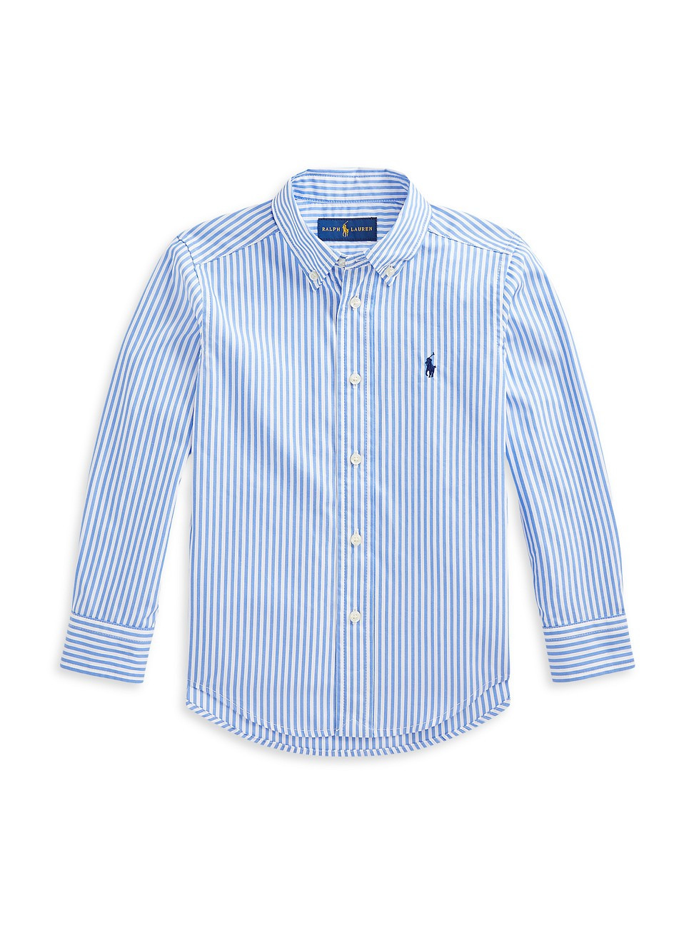 Little Boy's & Boy's Striped Button-Up Shirt - Blue White Stripe - Size 16 | Saks Fifth Avenue