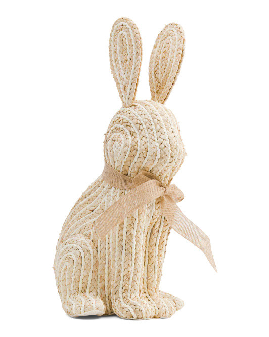 Corn Husk Bunny Decor | TJ Maxx