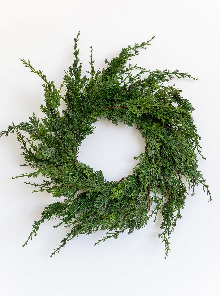 Faux Juniper Wreath | Cottonwood Company