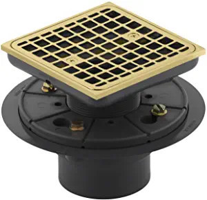 KOHLER 485031 ClearFlo Shower Drain, Vibrant Polished Brass | Amazon (US)