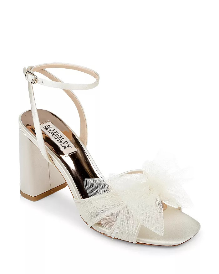 Women's Tess Tulle Bow Block Heel Sandals | Bloomingdale's (US)