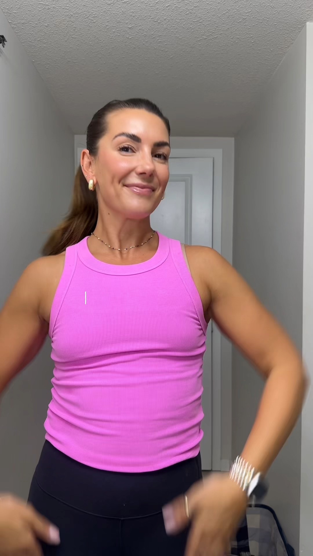 easy go to make up look 
wearing an xs in the tank! 

#LTKsummer #LTKcanada #LTKbeauty