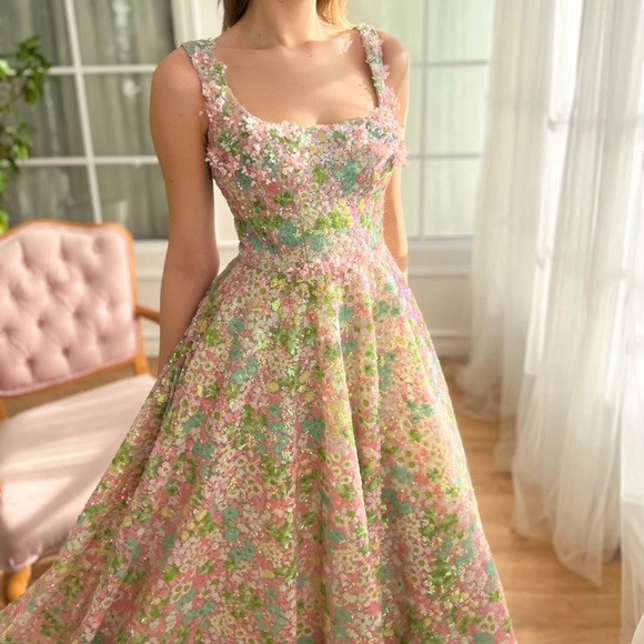 Teuta matoshi coral rose gown | Poshmark