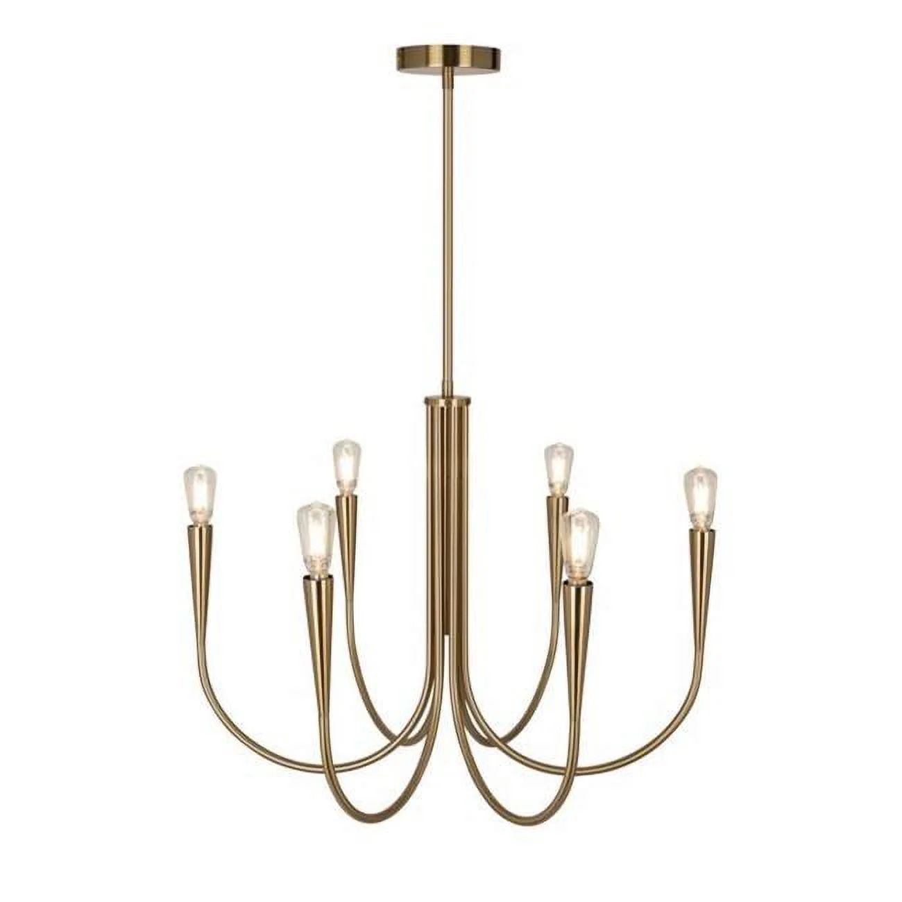 Bronte Collection 6-Light Chandelier, Brass | Walmart (US)