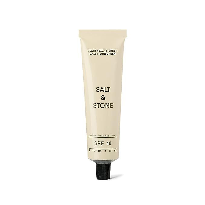 Salt & Stone Lightweight Sheer Daily Sunscreen SPF 40 (2 fl oz) 100% Mineral, Oil-free Helps Prot... | Amazon (US)
