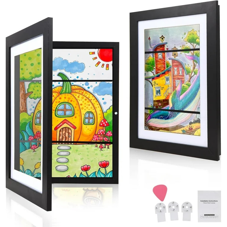 Kids Art Frame,2PCS Kids Artwork Frames Changeable Children Art Projects Kids Art Frames Art Fram... | Walmart (US)