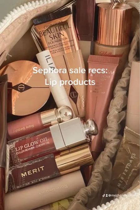 Sephora sale lip products recs from Merit, Tarte, Gucci, Dior, Glossier, Charlotte Tilbury and more! Fav lipsticks, glosses, liners etc.

#LTKBeautySale #LTKbeauty #LTKunder50