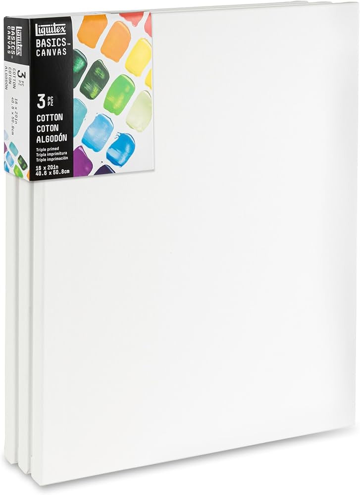 Liquitex BASICS Canvas, 3 pack, 16" x 20" | Amazon (CA)