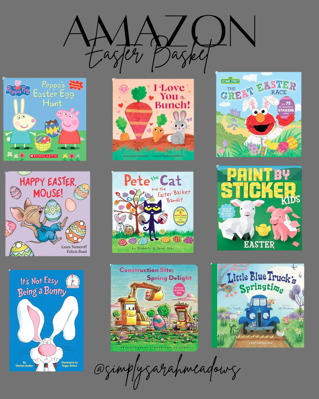 Hop into spring with these adorable Easter books for kids! Check out my favorites @simplysarahmeadows #EasterBooks #EasterBaskets #AmazonFinds #EasterKids 

 #LTKSeasonal #LTKKids