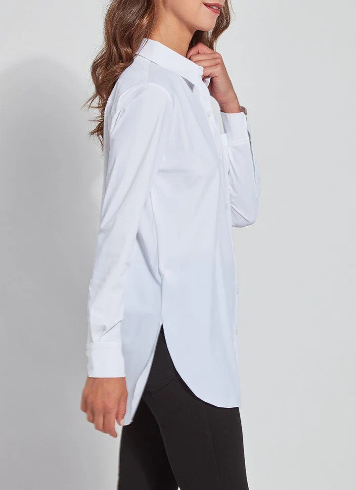 Schiffer Button Down - Long Sleeve Legging-Friendly Button Down | Lysse NY