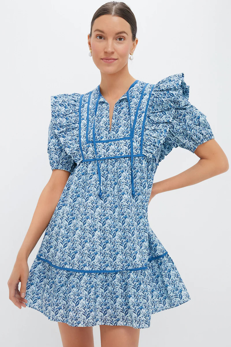 Blue Floral Rosaleigh Mini Dress | Tuckernuck (US)