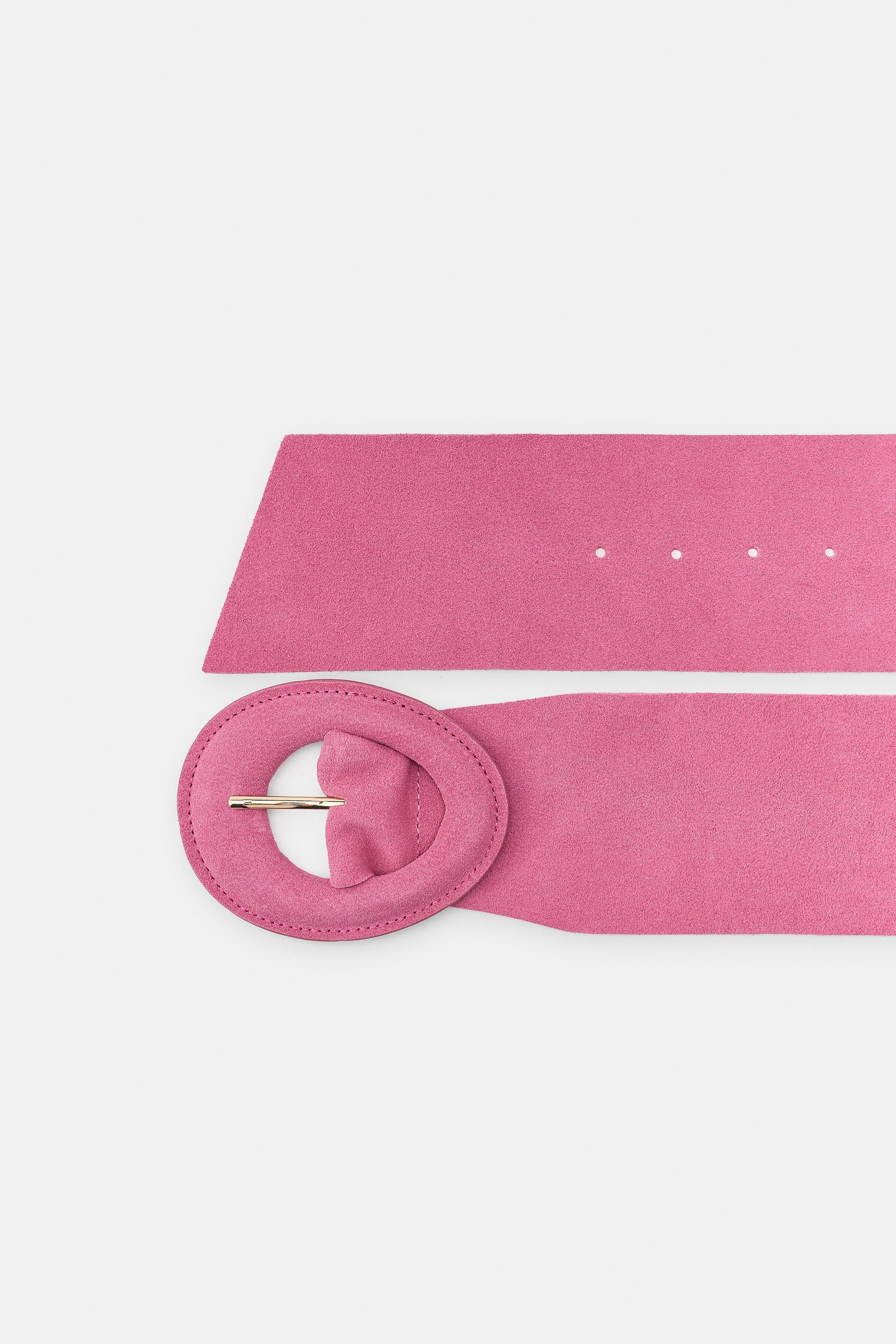 100% SUEDE LEATHER BELT WITH LINED BUCKLE | Zara UK