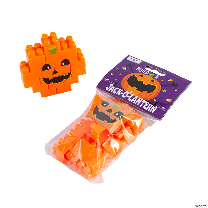Jack-O’-Lantern Building Brick Handout for 12 | Oriental Trading Company